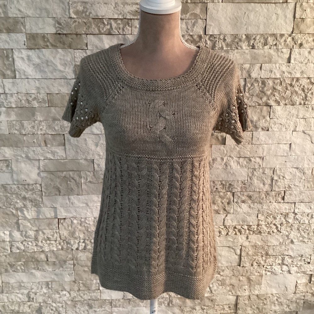 Petite Studio Cable Knit Sweater